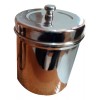 Hemco Torundero Mediano 500ml Acero Inoxidable Porta Torundas Fact