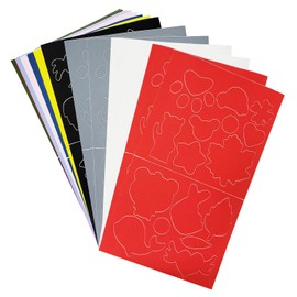 Auto-plaza 20 Sheets 10 Colors Down Jacket Self Adhesive Patches Nylon Clothing Repair Tape Stickers Different Shapes for Tent Outerwear Sleeping Bag