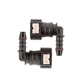 LST 2x Quick Release Fuel Line Hose Coupling L Piece 9.49 x 8 mm