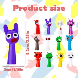 XLTXWD 12Pcs Robot Toys Creative Figure Toys Colorful Figures for Kids Game Figures for Fans Funny Collections Christmas Birthday Gifts