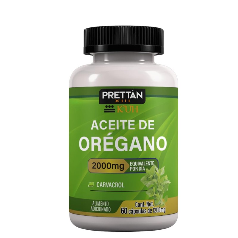 PRETTÁN XIII Aceite de Orégano Concentrado 60 Cápsulas