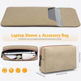 HYZUO Laptop Sleeve Bag 13 / 15 / 16 Inch Waterproof Laptop Case Laptop Bag Notebook Bag with Small Carry Bag