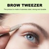 TOVINANNA Practical Beauty Eyebrow Clip 4pcs Stainless Steel Tweezers Ergonomic