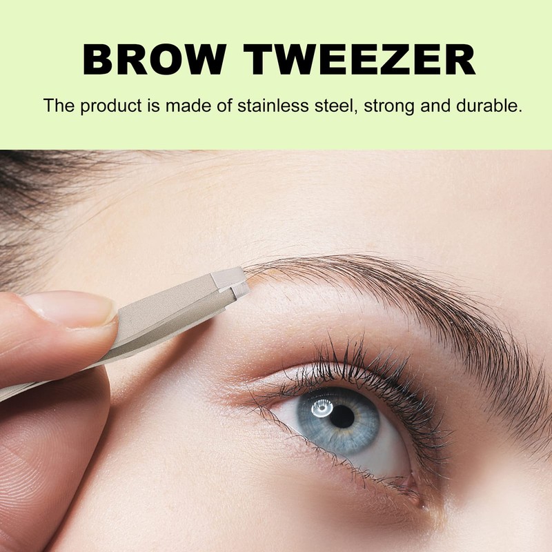 TOVINANNA Practical Beauty Eyebrow Clip 4pcs Stainless Steel Tweezers Ergonomic