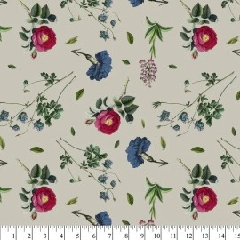 Floral Spring Chiffon Fabric sold By The Yard