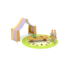 Mini Playset Salón de Juegos Bluey Set de Juego para Niños en Edad Preescolar Playset Original de Bandai