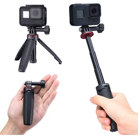 Ulanzi MT-09 Extension Pole Tripod, Mini Selfie Stick Tripod Stand Handle Grip for GoPro8 7 6 5 4 Max DJI OSMO Action Insta360 One X SJCAM Vlogging
