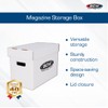 BCW Magazine/Document Storage Box 5-Pack | Durable Cardboard Filing Box