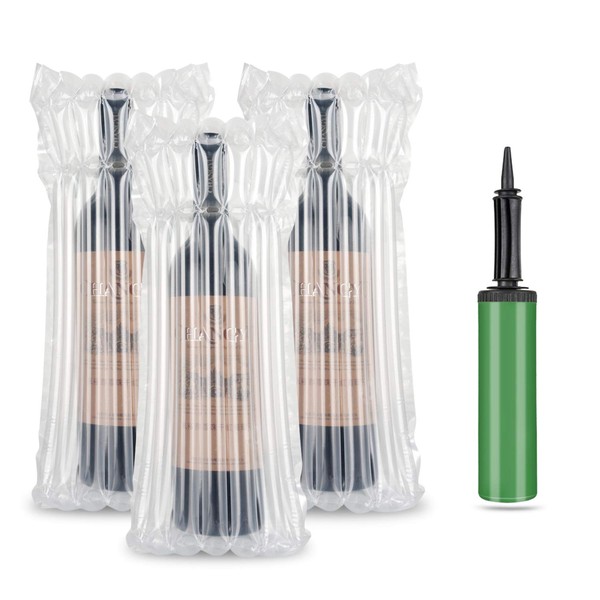 50 Packs Wine Bottle Protector, LIVEBAY Inflatable Bags for Wine,