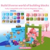tinytrek Magnetic Blocks-120PCS Magnets Cubes, Cherry Blossom Magnetic Building Blocks