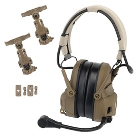 Tactical Headset Hunting Shooting Noise Reduction Headset for OPS Core ARC and Wendy Helmet Head Mounted 2 in 1 GEN 6