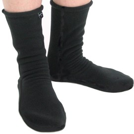 Polar Feet Fleece Socks for Men and Women, Unisex Black XL (M12-13)