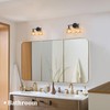 Shenmoyl Bathroom Light Fixtures, 2-Light Black Vanity Wall Light Over