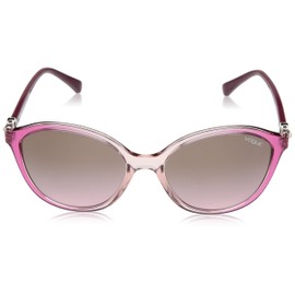 Vogue Eyewear Women's Vo5229sb Oval Sunglasses, Transparent Light Pink Gradient F/Pink Gradient Brown, 57 mm
