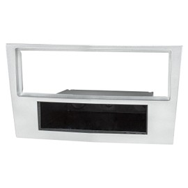 tomzz Audio 2439-090 Radio Fascia Plate Compatible with Opel Corsa D Astra H Zafira B Matte Chrome