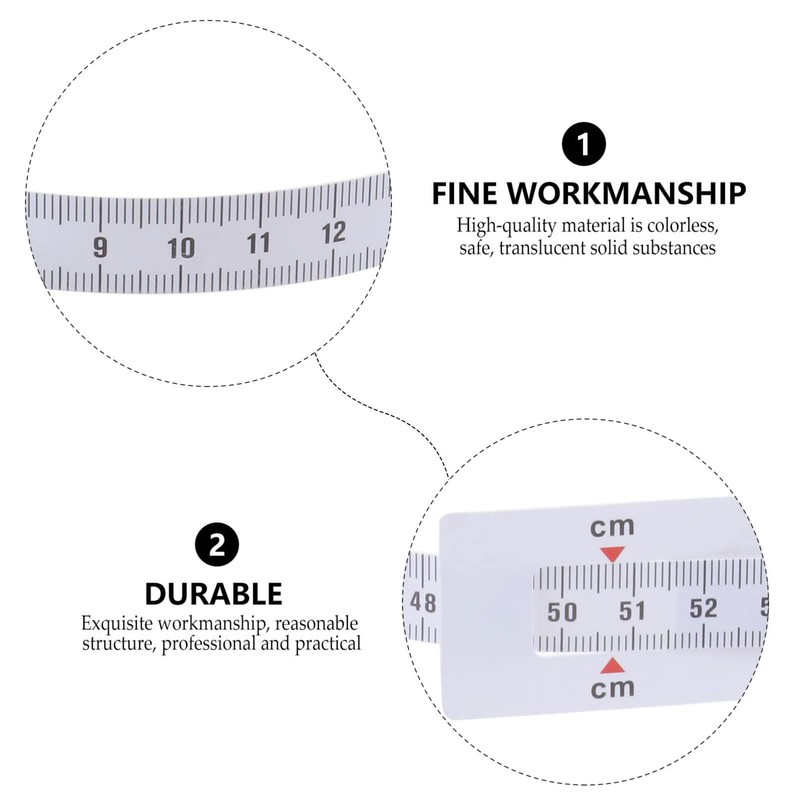 VILLCASE 6pcs Head Circumference Tape Measure, Plastic Reusable Newborn Head