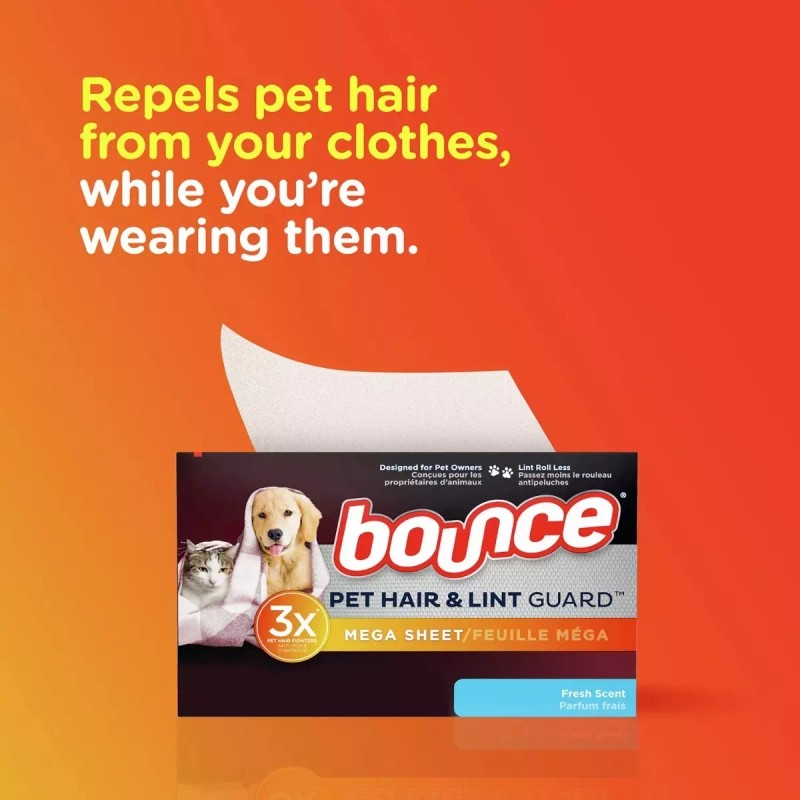 Bounce 210 Hojas Para Secadora Pet Hair & Lint Guard