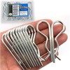 Heavy Duty Hitch Pins - 12 Pcs Spring Retaining Wire R Clips M3x60mm for Trailer Tractors Mower Carts Trucks