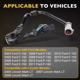 AL3Z-14A626-AA Keyless Entry Wired Door Keypad Actuator Compatible with 2004-2014 Ford F-150, 2006-2008 Lincoln Mark LT Driver Side Door Lock Actuator Replace# 9L3Z14A626AA AL3T14A626AAW
