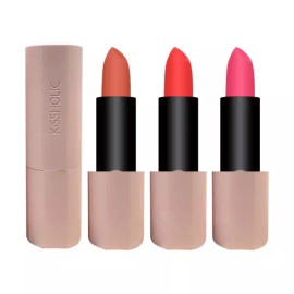 The Saem 더샘 키스홀릭 립스틱 매트 3.5g 가벼운컬러 The Saem Kiss holic Lipstick Matte 3.5g Light Color [BE01 Stay Nude]