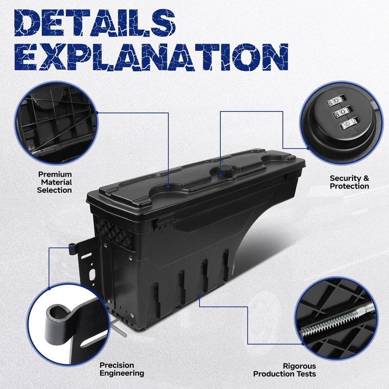 Orceed Truck Bed Storage Driver Side Truck Tool Box