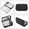 Tyqour 3pcs Rectangular Small Tins with Lids Tin Boxes Tins