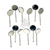 Dental Mouth Mirrors #5 (12PK) with Rhodium Coated Front Surface
