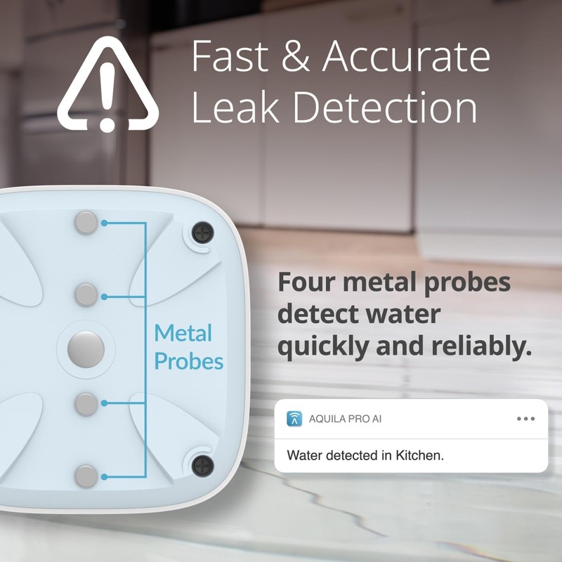 D-Link Next-Gen WiFi Water Leak Detector Sensor Pod—Loud 100 dB
