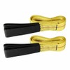 CarBole 2Pack 6ft x 2in Lifting Sling Straps with Heavy