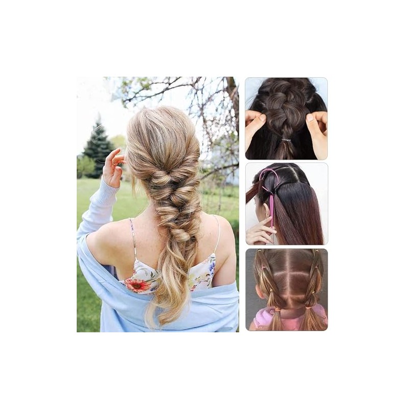 4Pcs Topsy Tail Hair Tool Hair Looping Tool Braiding with