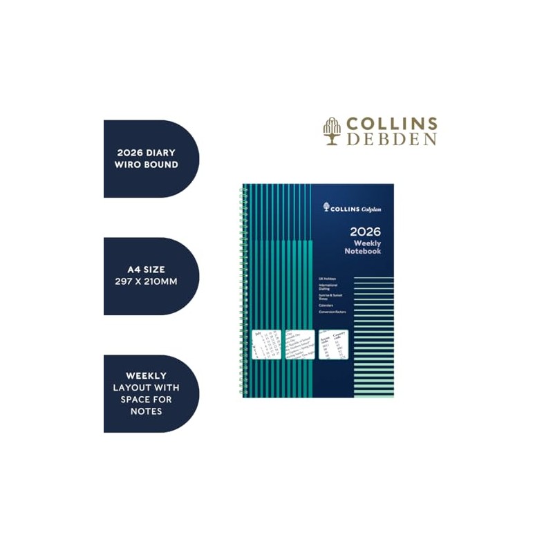 Collins - Colplan - 2026 12 Month Calendar Year Planner,