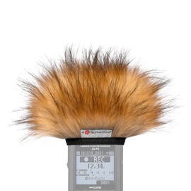 GUTMANN Microphone wind protection fur for Olympus LS-P1 / LS-P2 / LS-P4 Fox high-quality premium protection made of faux fur for clear and noise-free audio recordings, handmade in Germany