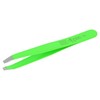 Nippes Solingen 709 Tweezers with Slanted Tip, Stainless Steel, Green,