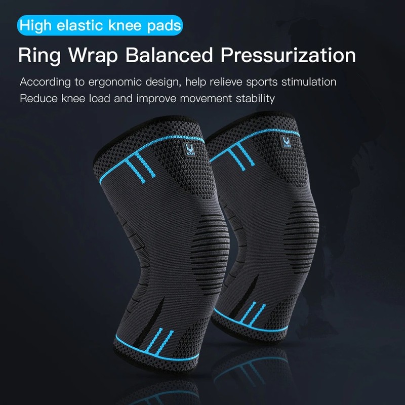 1 piece of compression knee support sleeve, elastic, breathable, anti