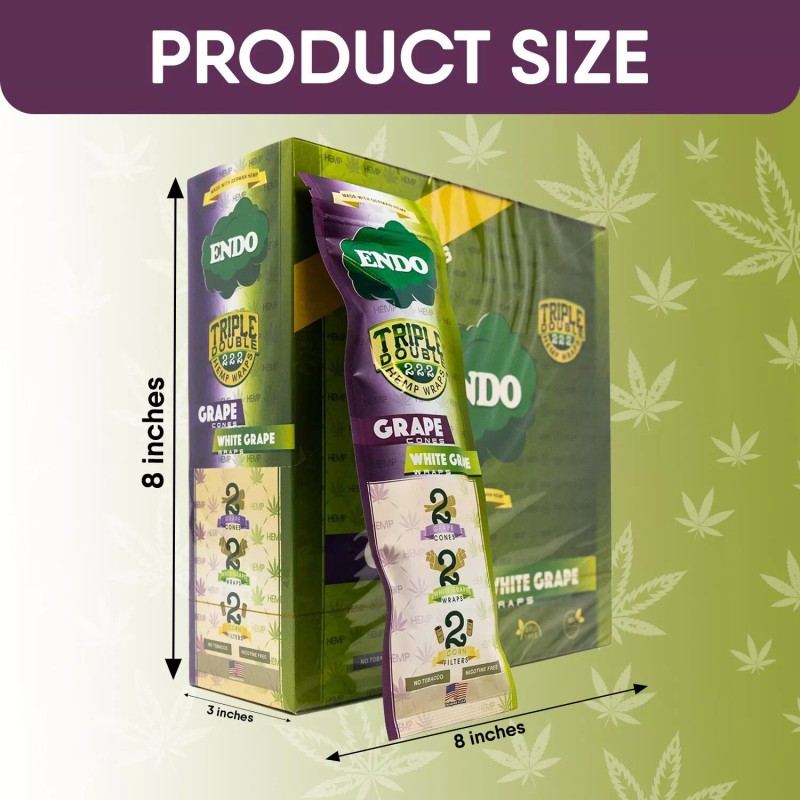 Cones Endo Wrap Grape cones | White Grape Wraps -
