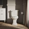 KOHLER K-4775-96 Brevia Round Toilet Seat with Quick-Release Hinges And