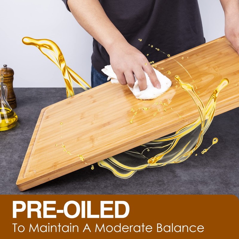 36 x 24 Extra Large Cutting Board, Bamboo Cutting Boards