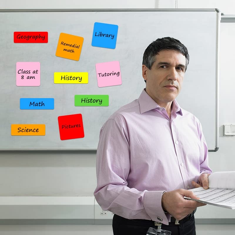MVISUAL Dry Erase Magnetic Labels Large 12"x 4", Big Magnetic