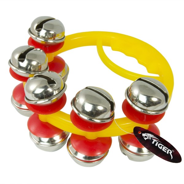 TIGER BEL14-CL Sleigh Bells Jingle Bells with Handle - Christmas