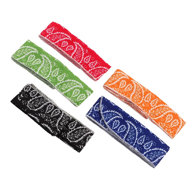 5Pcs Ice Cooling Scarf All Cotton Reusable Cooling Neck Scarf