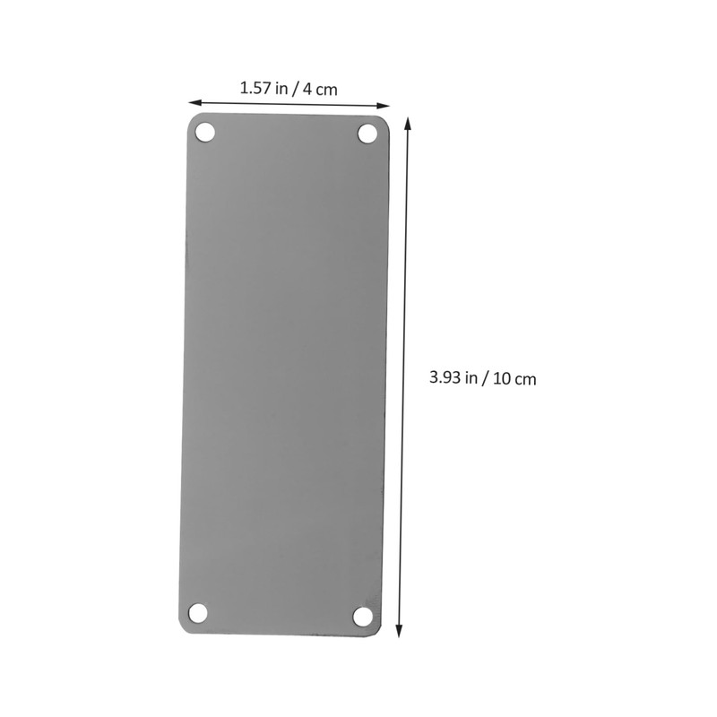 Operitacx DIY Engraving Blanks Metal Sign 10/Pack Blank Name Plate
