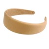 Beige Wide Chunky PU Leather, Faux Leather Hair Band/HeadBand/Alice Band