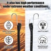 GBACHOOSE 20PCS Rubber Tarp Straps Bungee Cords with Hooks Heavy