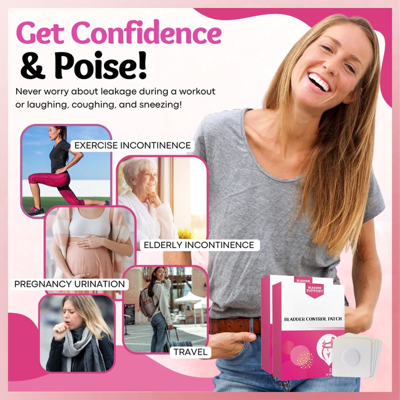 12pcs Bladder Control Patches,Bladder Leakage Improve Patch，Bladde/r Support Patc/h to