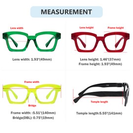 Eyekepper Metalless Screwless Spring Hinges Reading Glasses for Women 6 Pack Ladies Readers Cheaters +2.50