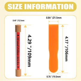 XLWJBES Wood Filler Sticks, 20 Colors Wood Repair Wax Crayons Furniture Markers Touch Up Kit for Repairing Scratches, Dents, Cracks, Holes in Wooden Floors and Furniture, Oak Color Series