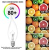 DXMKOP E12 Candle Light Bulbs,60W Candelabra Light Bulbs, E12 B10