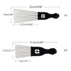 Steel Comb, Professional Hair Styling Comb Anti-Static Afro Comb With
