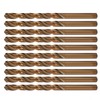 10Pcs Twist Drill Bit High Speed Steel Straight Shank Hole