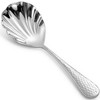KEAWELL Premium 8.5" Hammered Vegetable Spoon – 18/10 Stainless Steel